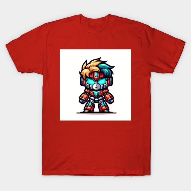 Chibi mecha robot boy T-Shirt by Mechanime World